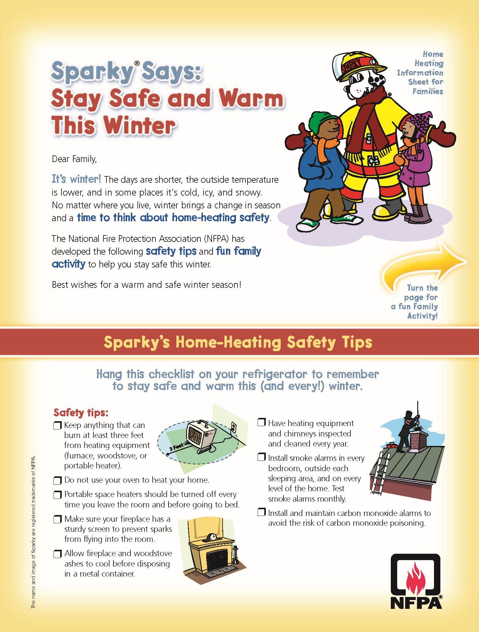 Sparky Home Heating Safety