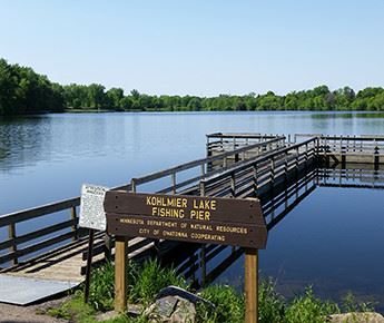 Kohlmier lake fishing pier